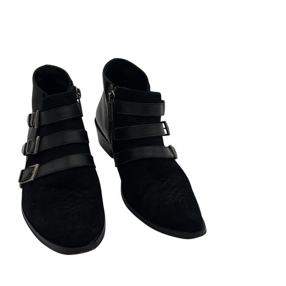 Anine Bing Women’s Black Emma Moto Leather Ankle Boots 39 - Picture 4 of 6